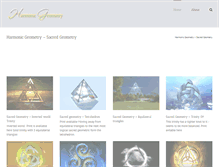 Tablet Screenshot of harmonicgeometry.com